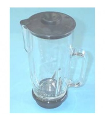 Vaso de cristal con tapa