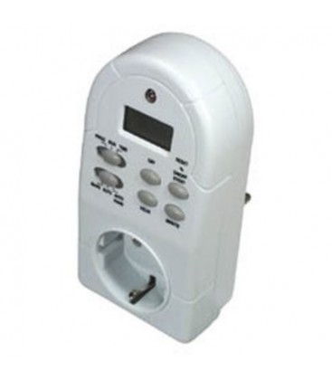 Temporizador schuko macho/hembra