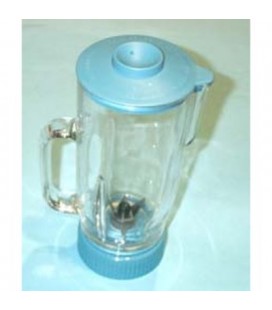 Vaso de cristal con tapa johnson