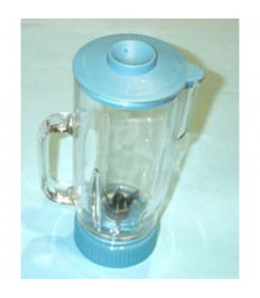 Vaso de cristal con tapa johnson