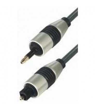 Toslink macho - jack macho 3,5MONO 6 diametro 2m