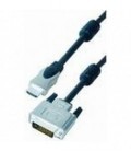 Hdmi m 19PIN - dvi m 24+1, metal, 2 ferritas