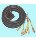Euro m dorado - 6xRCA m dorado 5m