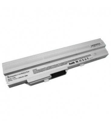 Bateria ordenador portatil 10.8(11.1)V/4400mAh,6C/49Wh, blanca, MSI, MEDION, BTY-S11/12(W),U100