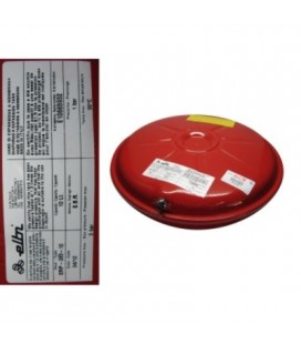 Vaso de expansion extandar, circular, 10 litros, medidas: 385x108, paso de rosca 1/2