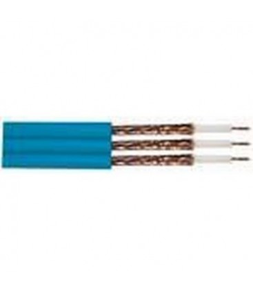 Cable plano 3H azul 100m