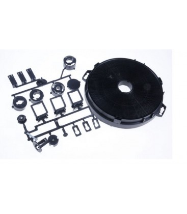 FILTRO DE CARBÓN UNIVERSAL INCL.16 ACCESORIOS 210 X 31 MM