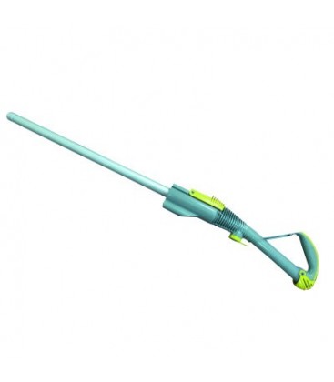 Tubo rigido con asa aspirador dyson DC04 brush control, color: plata y amarillo, material: aluminio y plastico abs