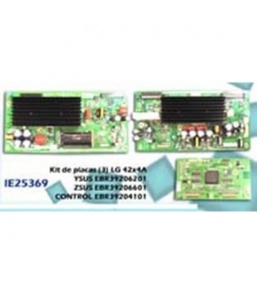 Kit de placas (3) LG 42X4A, ysus EBR39206201, zsus EBR39206601, control EBR39204101 (3 PLACAS)