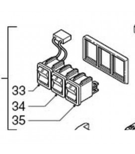 Interruptor Cafetera Philips Mod Hl3844n