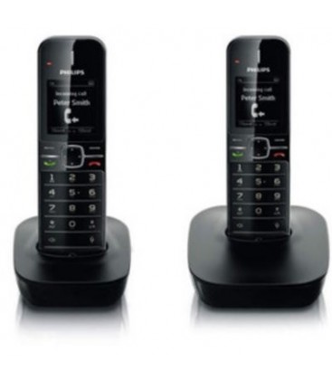 2 teléfonos inalámbricos Philips CD4802B/ES manos libres