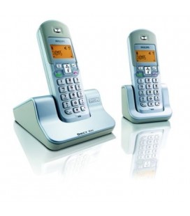 2 teléfonos inalámbricos Philips DECT2212S-23
