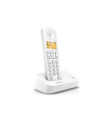 Teléfono inalámbrico Philips D2001W-23 color blanco