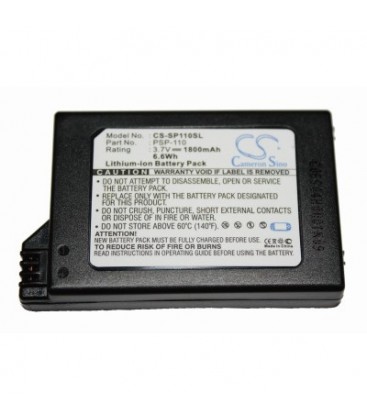 Bateria PSP-1000 para Sony psp 3,7V 1800MAH