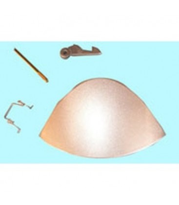 Maneta puerta escotilla Ariston color gris, Indesit, 076583, W646, W857, WA6, WA8, WD125, WE6, WE105, WE106, WE125, WE145