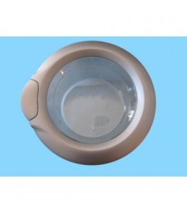 Puerta completa inox lavadora Teka TKE1200T , 42012399 (CRISTAL EN CHAFLAN)