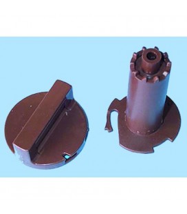 Mando + tapa programador Zanussi marron