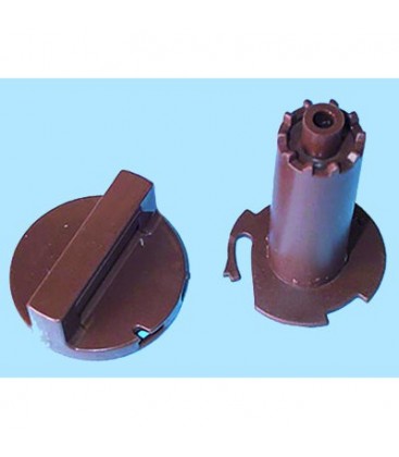 Mando + tapa programador Zanussi marron